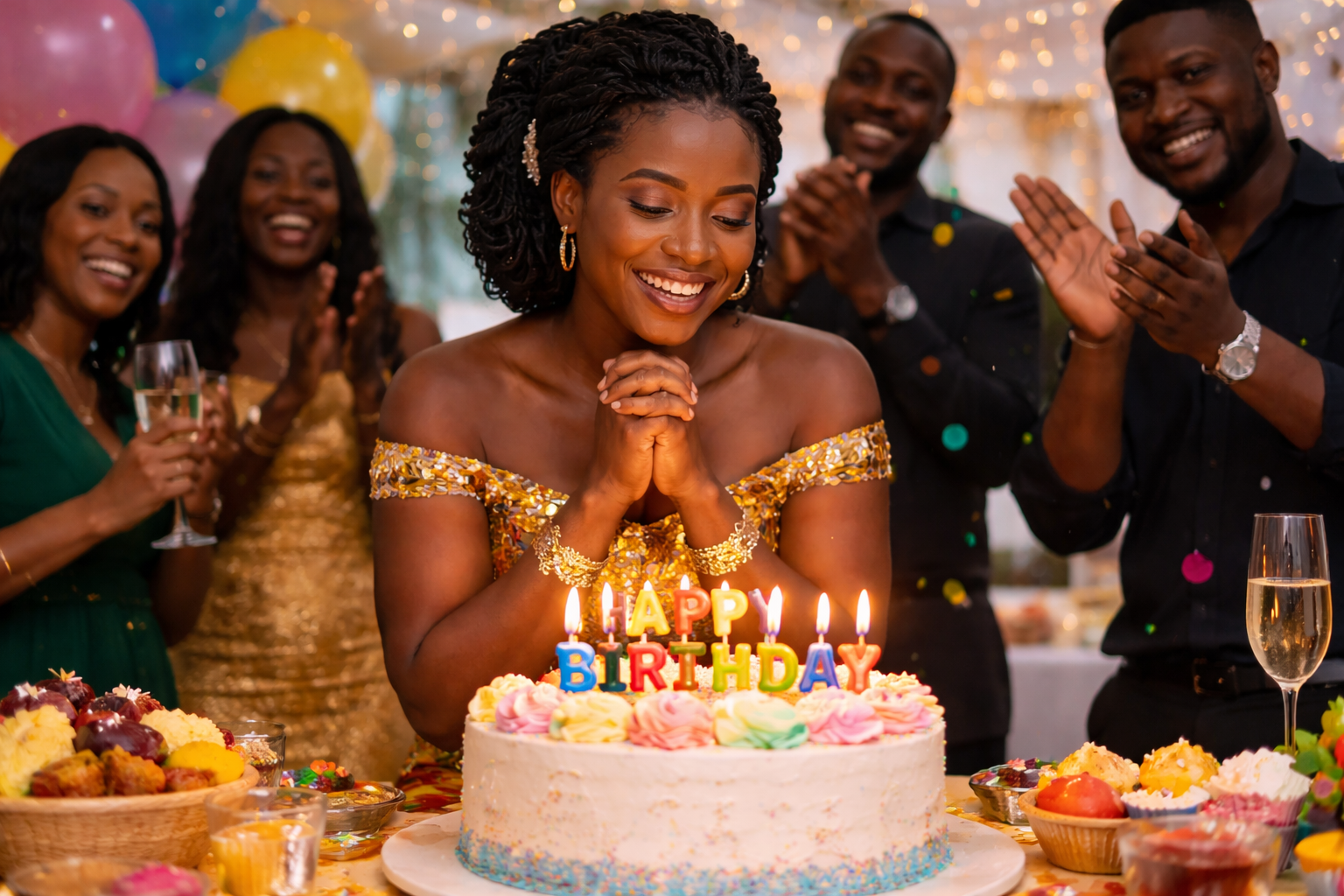 Birthday celebration in Ghana