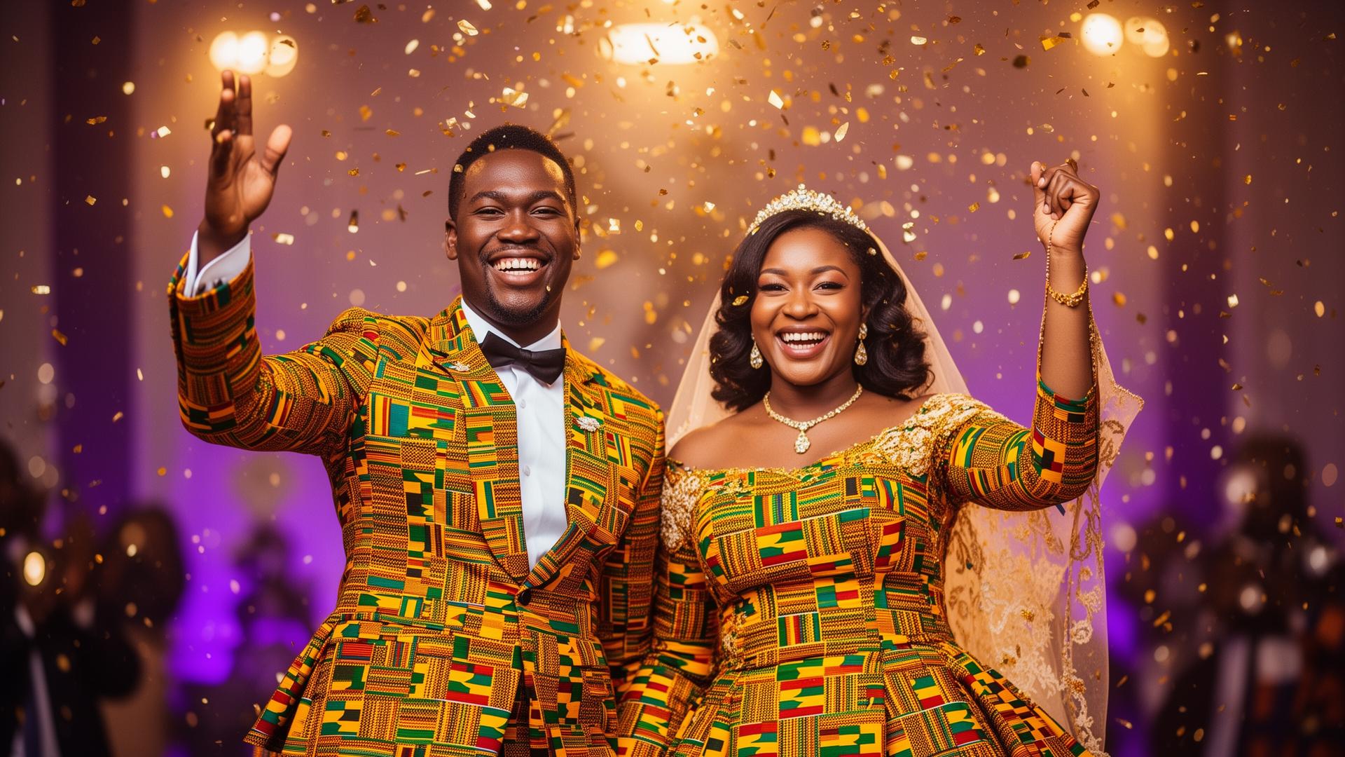 Ghanaian wedding celebration
