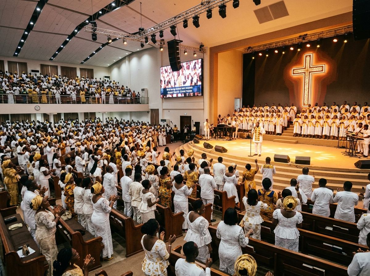 Church event in Ghana