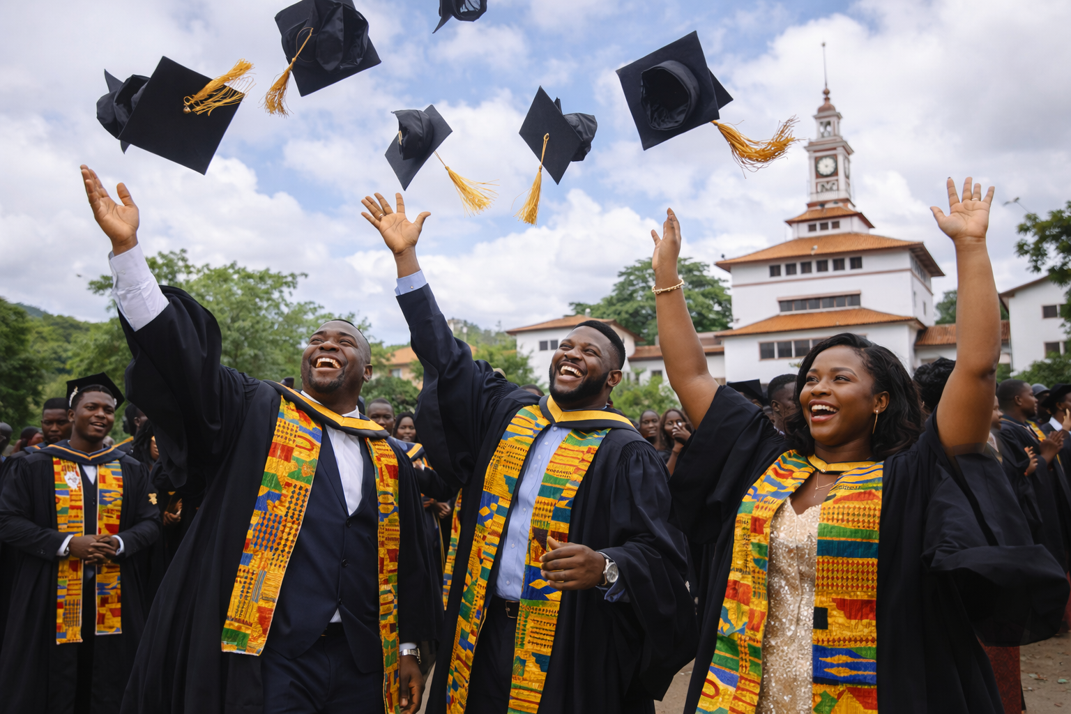 Graduation celebration in Ghana