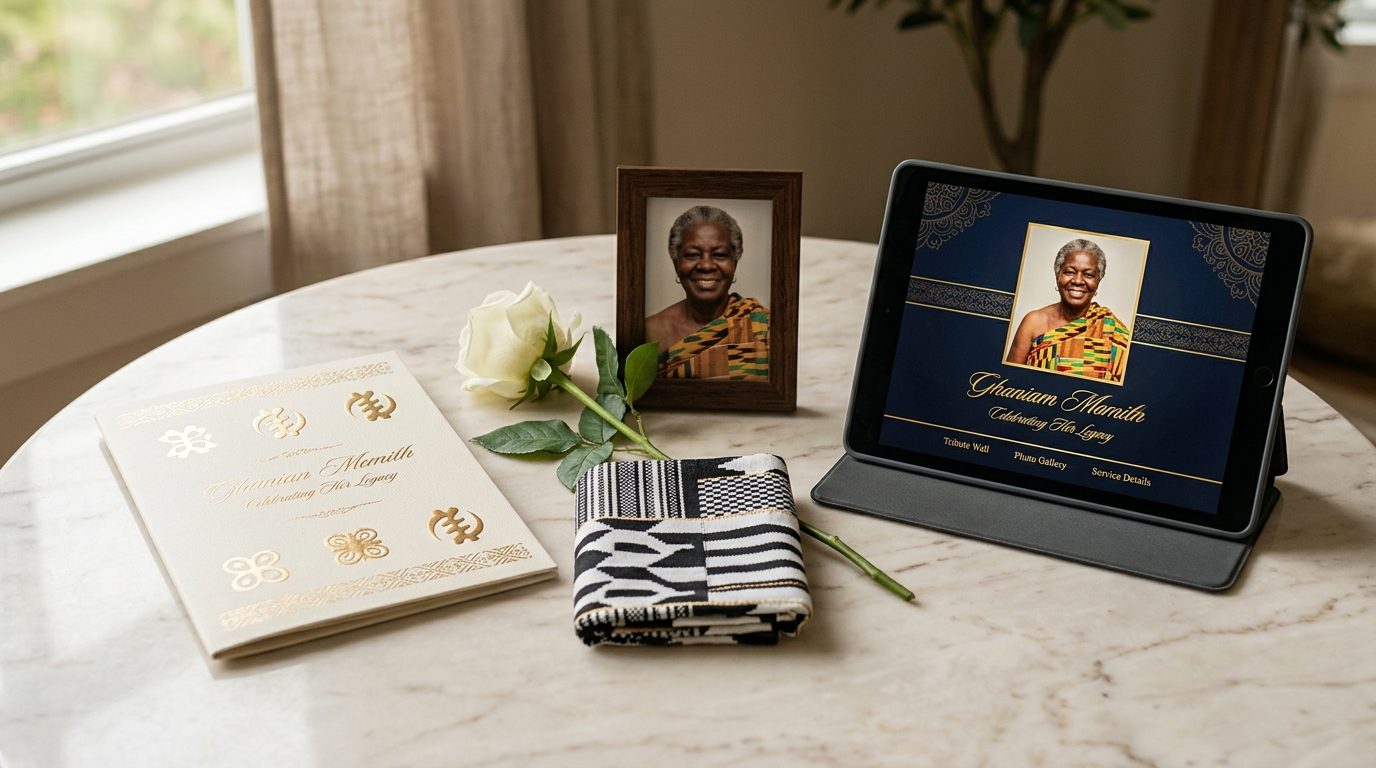 What Every Ghanaian Funeral Memorial Should Include — Whether Print, Digital, or Both