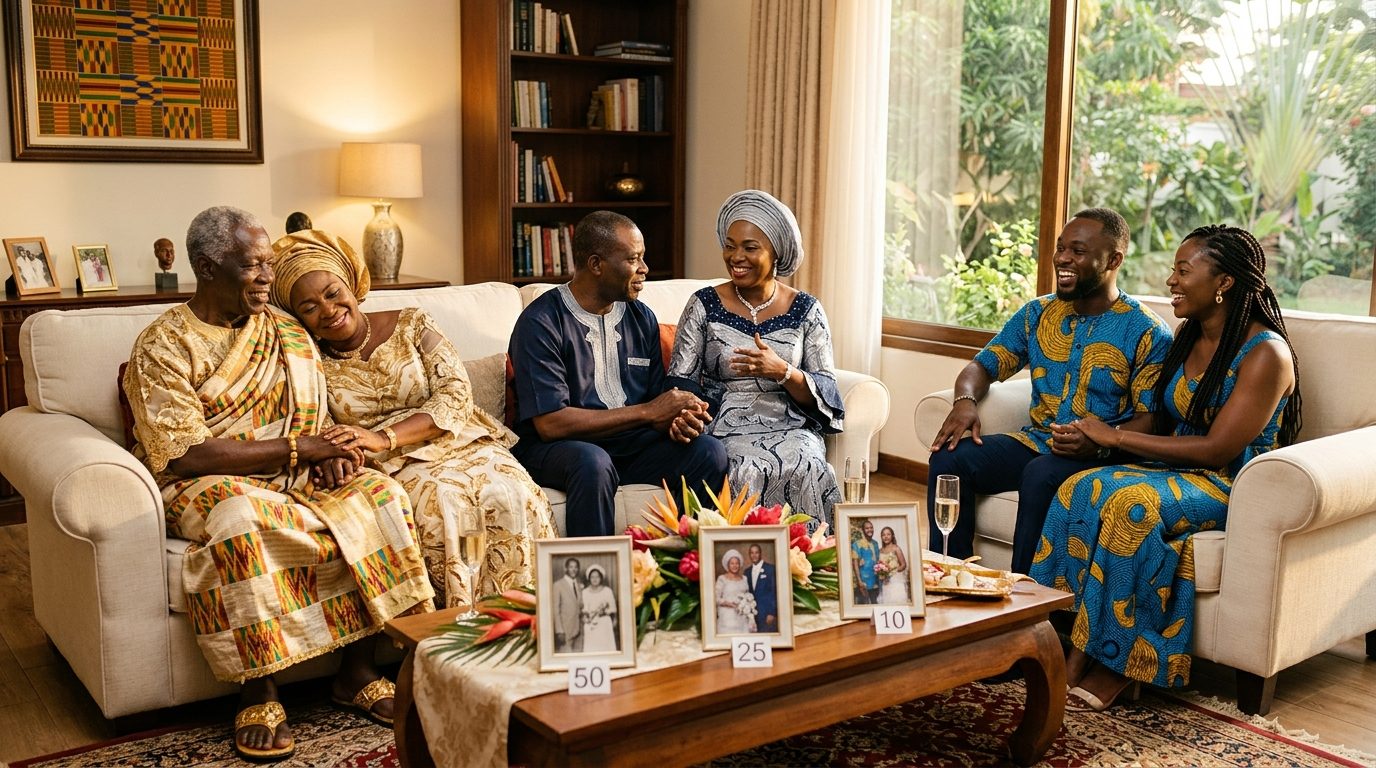10 Years, 25 Years, 50 Years — How Ghanaian Couples Are Marking Wedding Anniversaries Differently